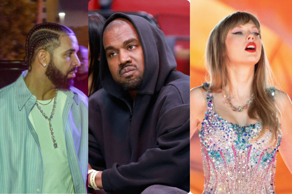 Days After Drake’s Siding With Taylor Swift, Kanye West Has Shaded the ...